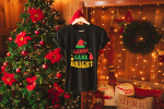 Candy Cane Christmas Shirts - D1 - Black