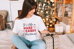 Candy Cane Christmas Shirts - D5 - Mockup