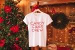 Candy Cane Christmas Shirts - D7 - White