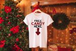 Candy Cane Christmas Shirts - D8 - White