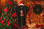 Reindeer Christmas Shirts - D1 - Black