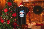 Snowman Christmas Shirts - D2- Black